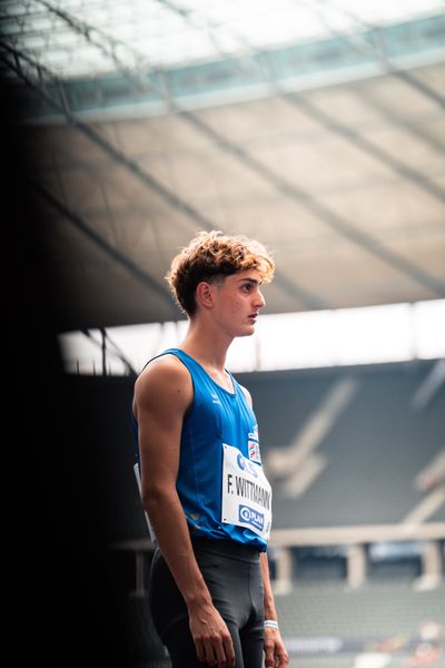 Felix Wittmann (Leichtathl.-SG Eschweiler) waehrend der deutschen Leichtathletik-Meisterschaften im Olympiastadion am 25.06.2022 in Berlin